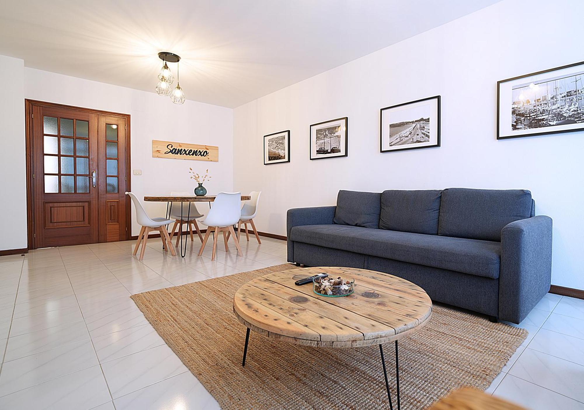 Apartamento De Playa En Sanxenxo Con Parking Bagian luar foto